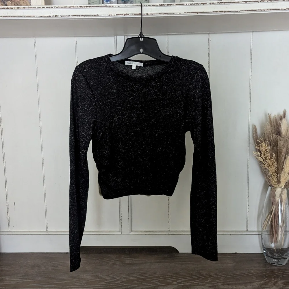 Antistar Ruched Cropped Sweater - Picture 1 of 5